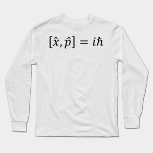 Heisenberg Uncertainty Principle Using Commutators Long Sleeve T-Shirt